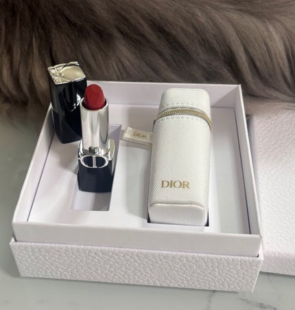 Dior ルージュ ディオールのクチコミ「Dior 2025年ウェルカムギフト
先日、プラチナ会員にランクアップしたので、店頭でウェル.....」(2枚目)