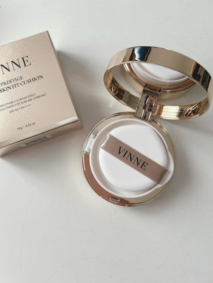 プレステージグロウスキンフィットクッション/VINNE /クッションファンデーションを使ったクチコミ(2枚目)