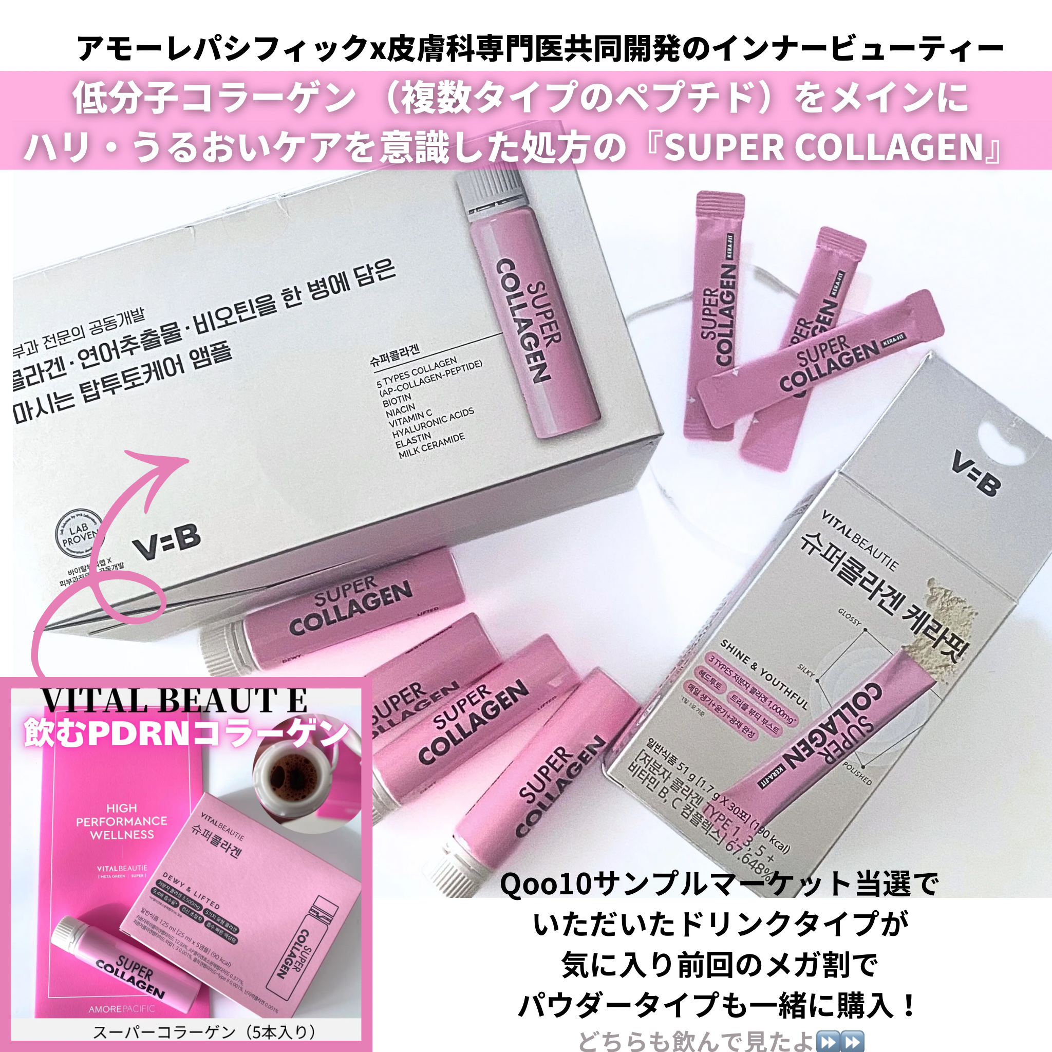 スーパーコラーゲンアンプル/VITALBEAUTIE/美容ドリンクを使ったクチコミ（2枚目）