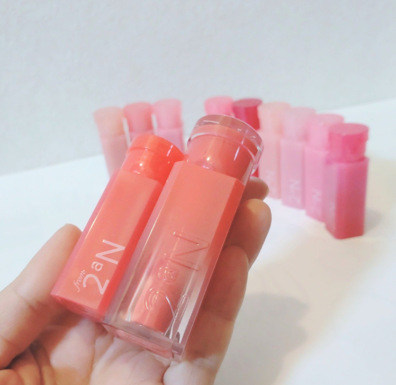 ミニグレイズバウンシングティント 109 キャンディチュー/2aN/リップティントを使ったクチコミ（2枚目）