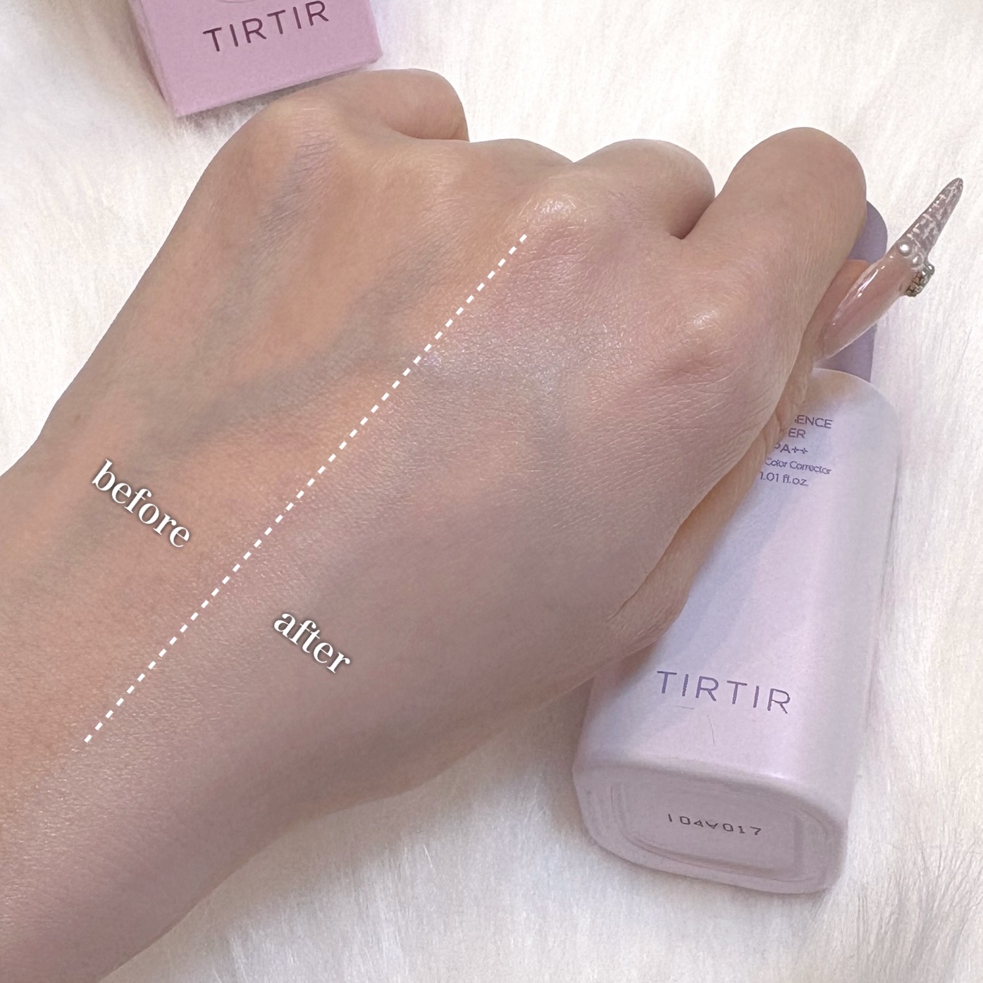 マスクフィットトーンアップエッセンス ラベンダー/TIRTIR(ティルティル)/化粧下地を使ったクチコミ（3枚目）