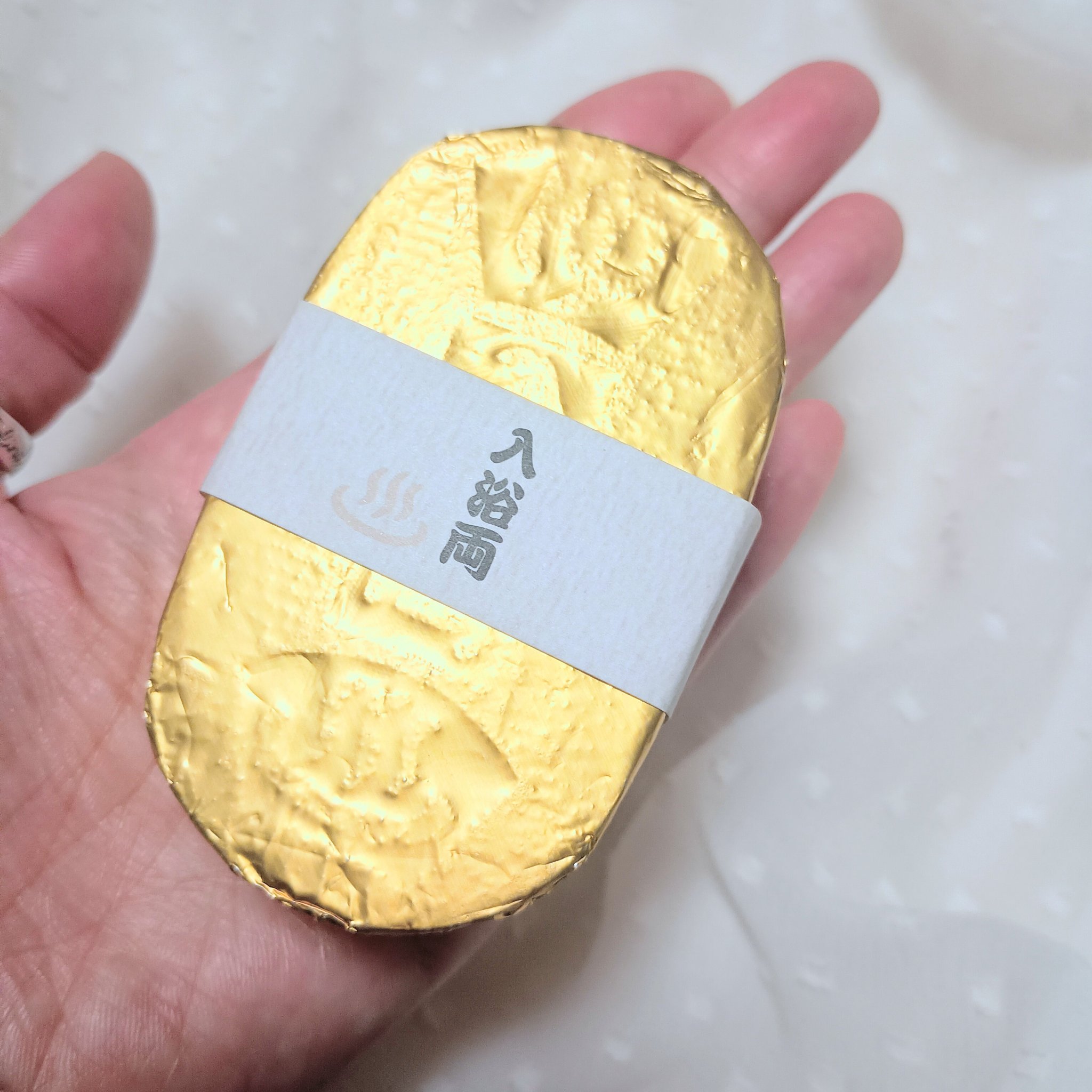 五洲薬品 小判型入浴両のクチコミ「レトロでゴージャス！？🏯⚔️✨️

◆入浴両 80g

旅行に行った際に
佐野サービスエリアで.....」（1枚目）