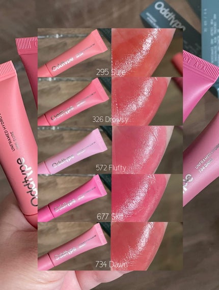 アンフレームドハイドロブロウティント/Oddtype/リップティントを使ったクチコミ(2枚目)