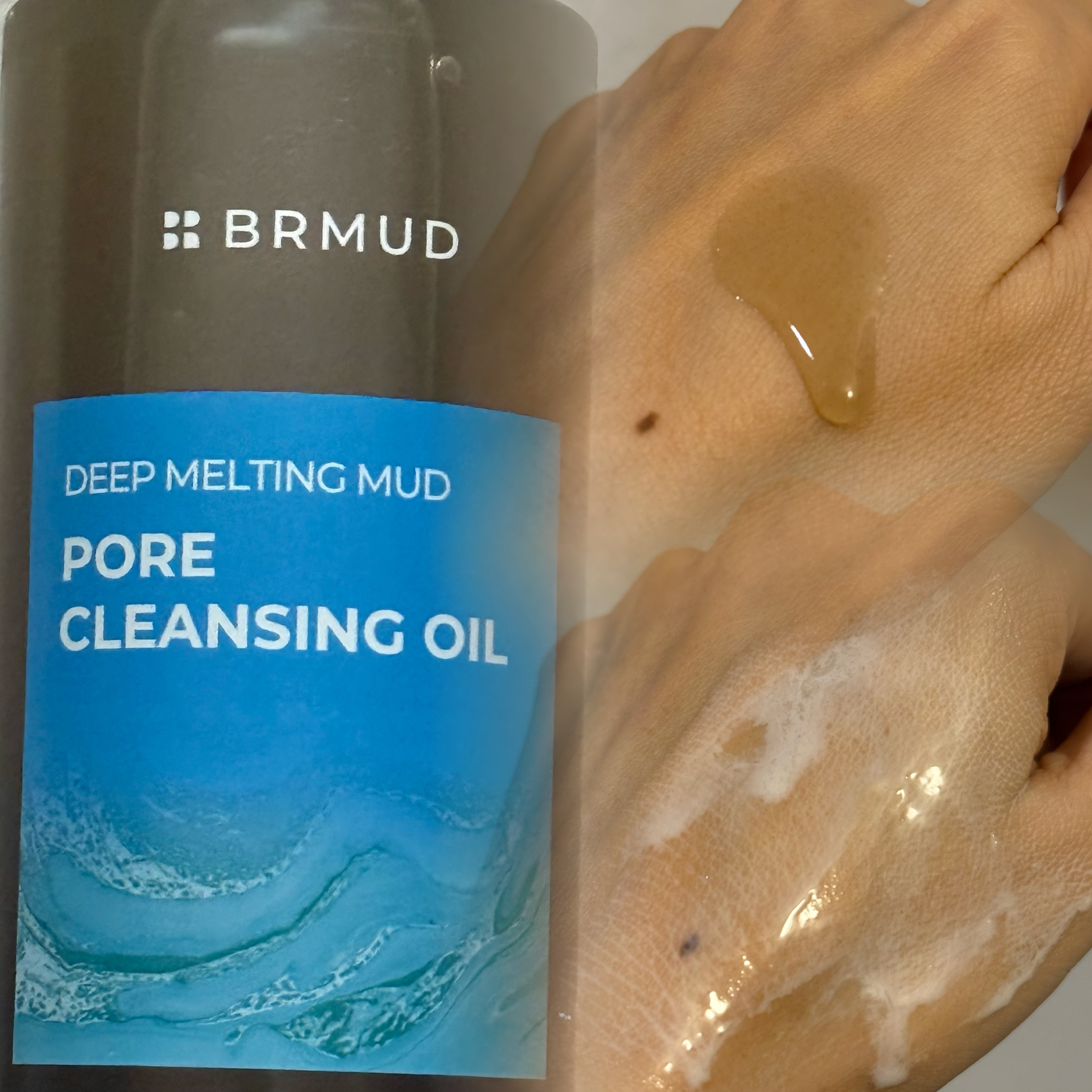 ディープメルティング マッドポアクレンジングオイル/BRMUD/オイルクレンジングを使ったクチコミ（2枚目）