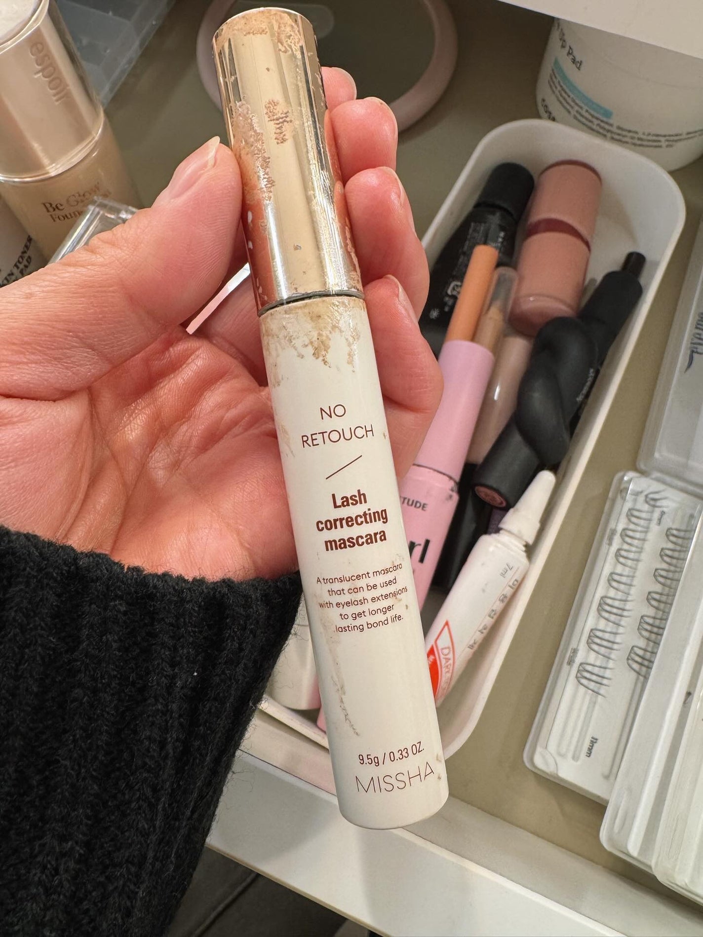 ヘアメイクみどり【YouTube】 on LIPS 「今のトレンド韓国メイクをお勉強☺️✨私の顔ってほりが深くて目..」(7枚目)