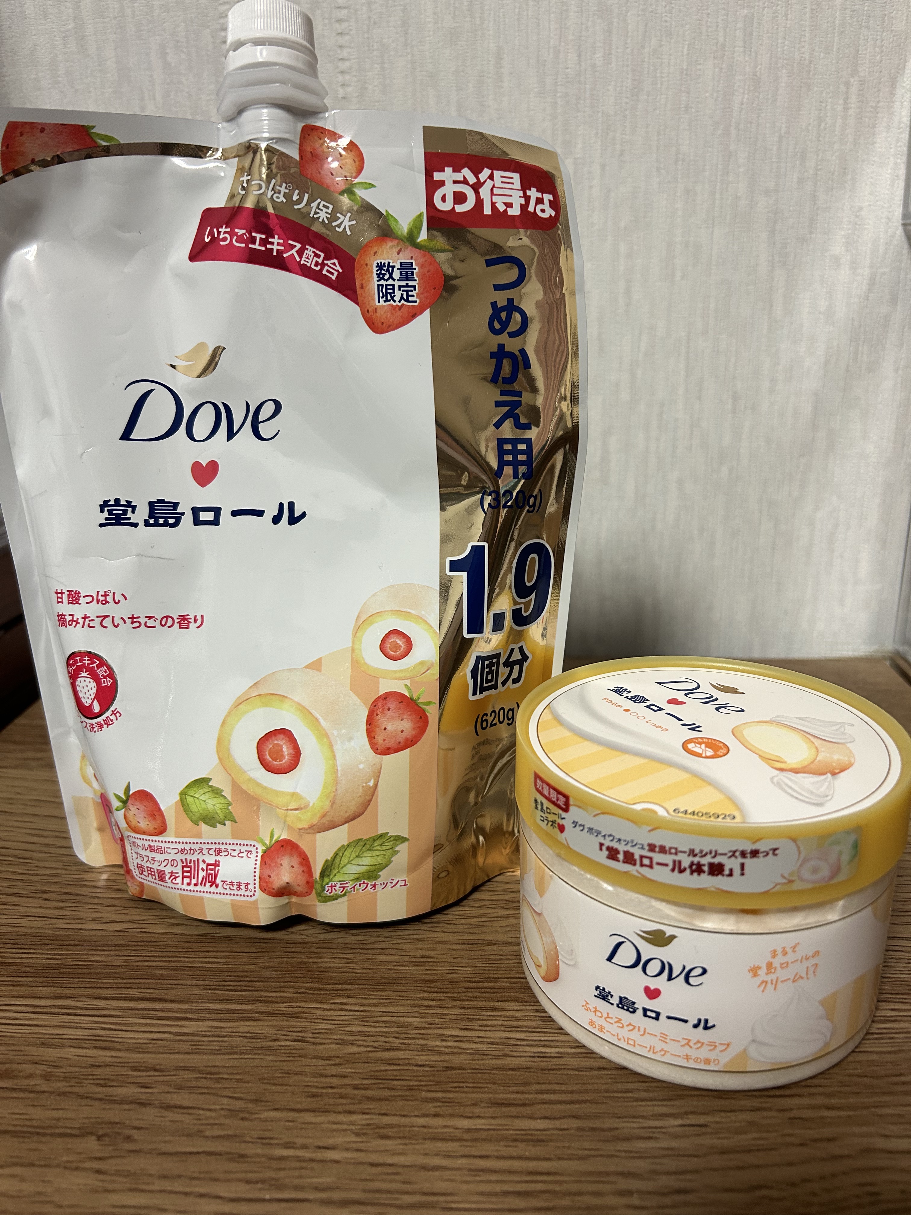 ダヴ ビューティーモイスチャー 泡ボディウォッシュ 季節の堂島ロール あま～い完熟いちご/ダヴ/ボディソープを使ったクチコミ（1枚目）