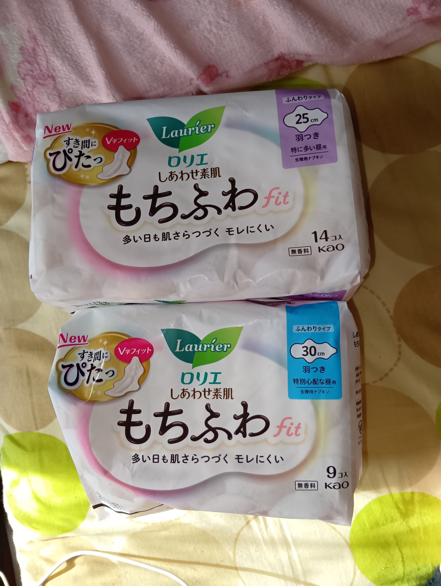 ロリエ もちふわ fit 25cm 羽つき 14コ入 (医薬部外品 )/ロリエ/ナプキンを使ったクチコミ（1枚目）