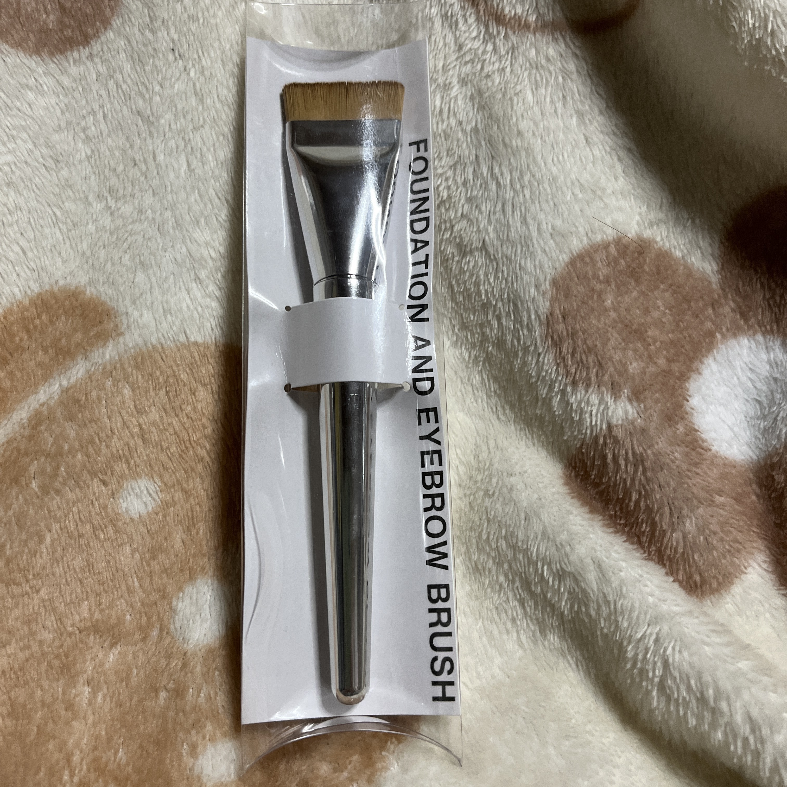 Spatula Wide Foundation Brush/wakemake/メイクブラシを使ったクチコミ（1枚目）