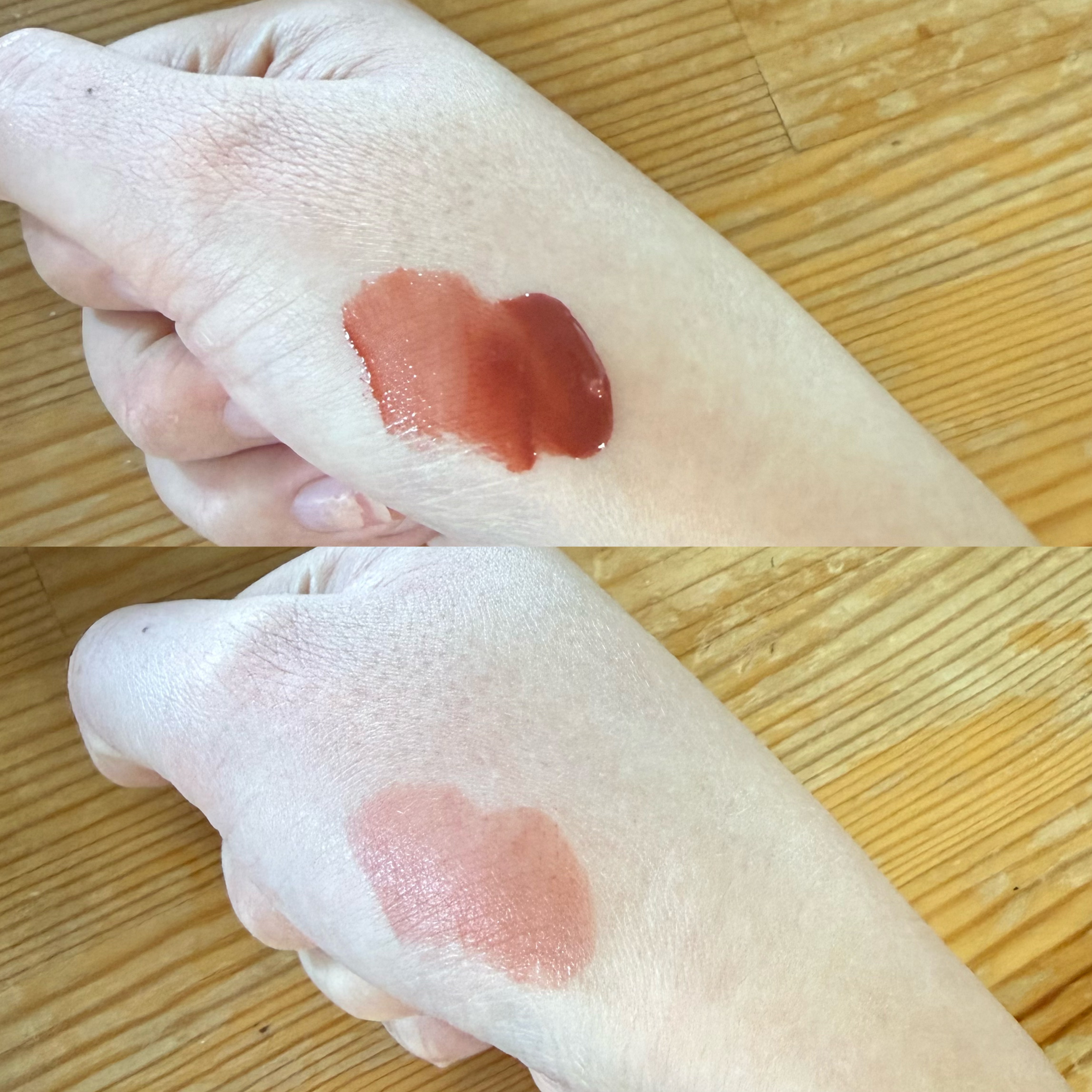 ウォーターグローリップティント 06 ヌードジンジャー（Nude Ginger）/INGA/リップティントを使ったクチコミ（2枚目）