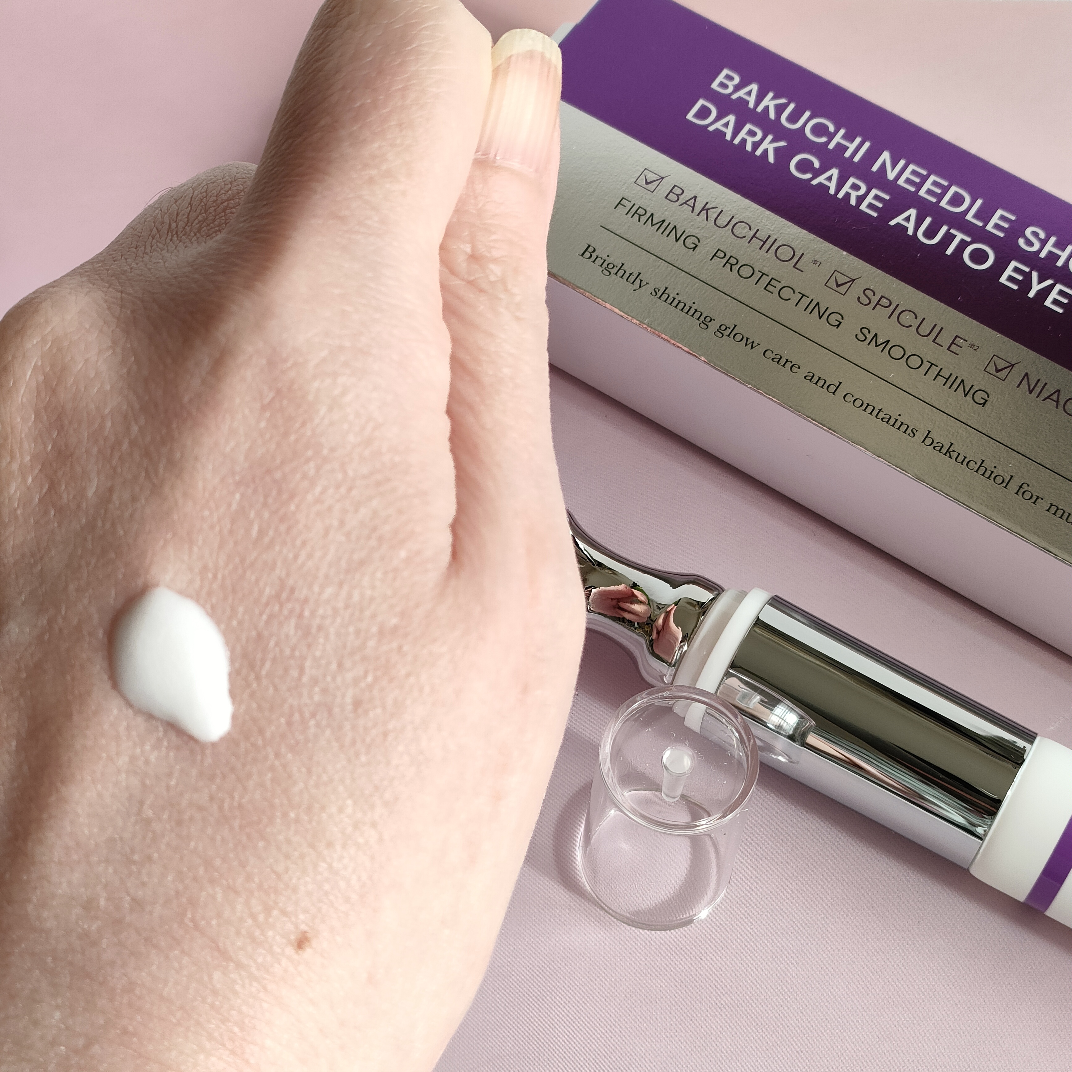 BAKUCHI NEEDLE SHOT DARK CARE AUTO EYE CREAM/LIALUSTER/アイケア・アイクリームを使ったクチコミ（3枚目）