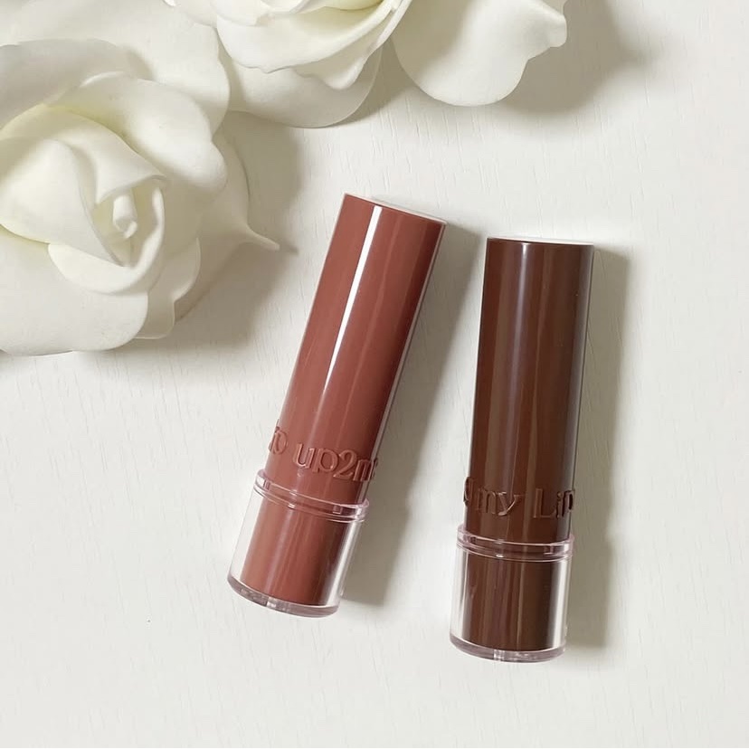 ハグマイリップ　カラーロックプランピーバーム ００２ ピクシーチャーム/up2me/口紅を使ったクチコミ（2枚目）