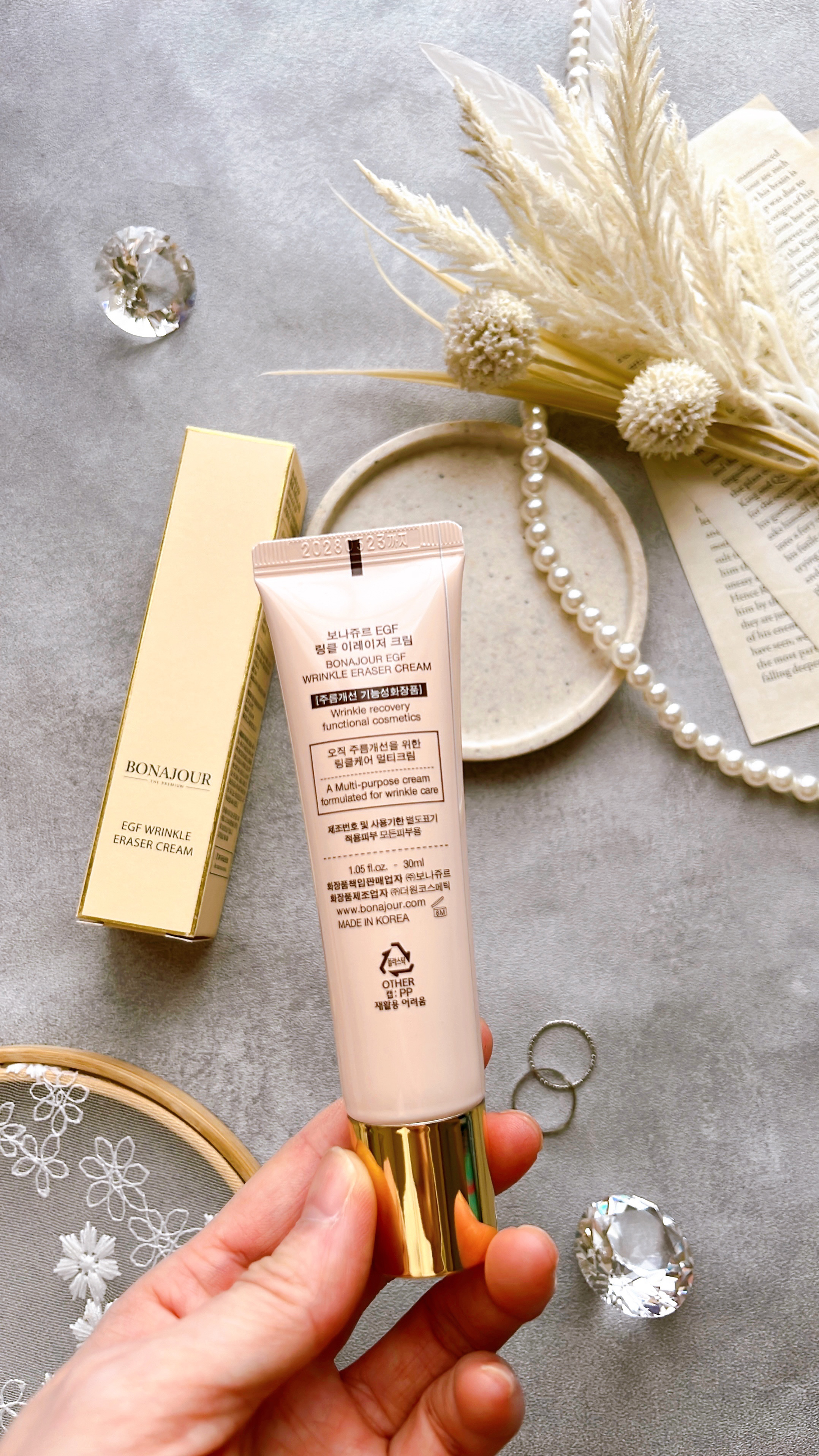 EGFリンクルイレイサークリーム/Bonajour/アイケア・アイクリームを使ったクチコミ（2枚目）