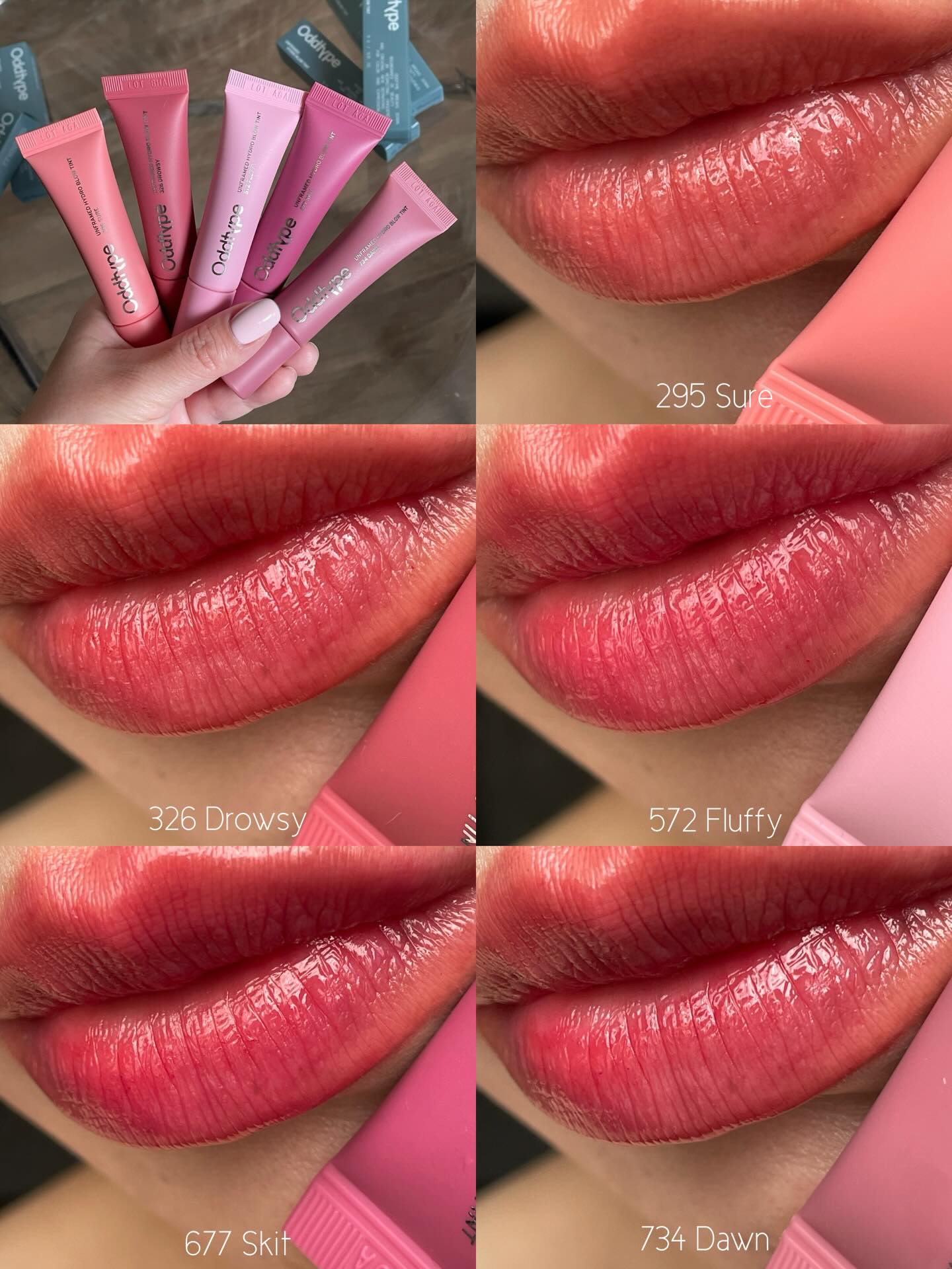 アンフレームドハイドロブロウティント/Oddtype/リップティントを使ったクチコミ（3枚目）