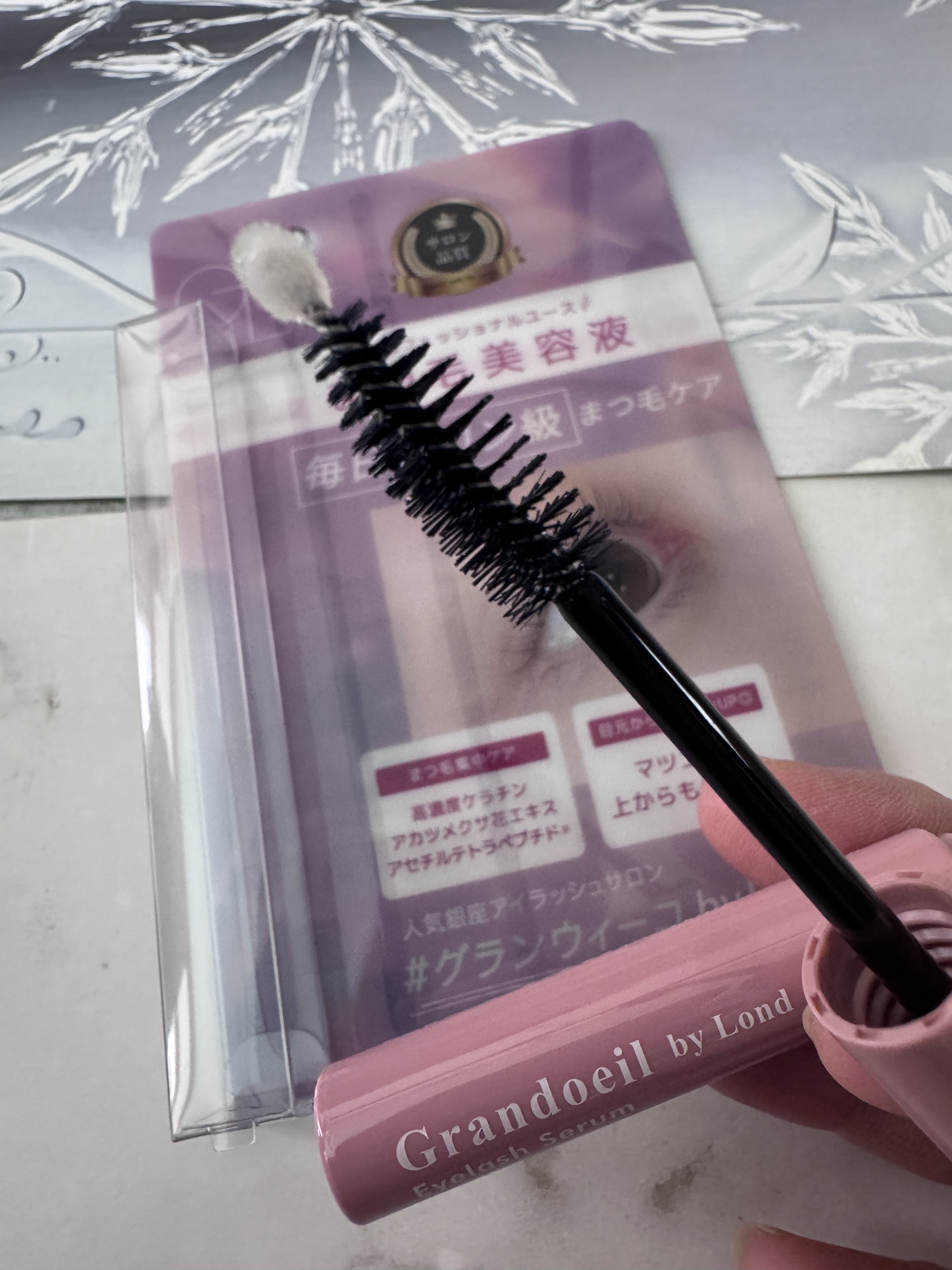 グランウィーユGINZAwithミラボーテ まつ毛美容液/ミラボーテ/まつげ美容液を使ったクチコミ（3枚目）