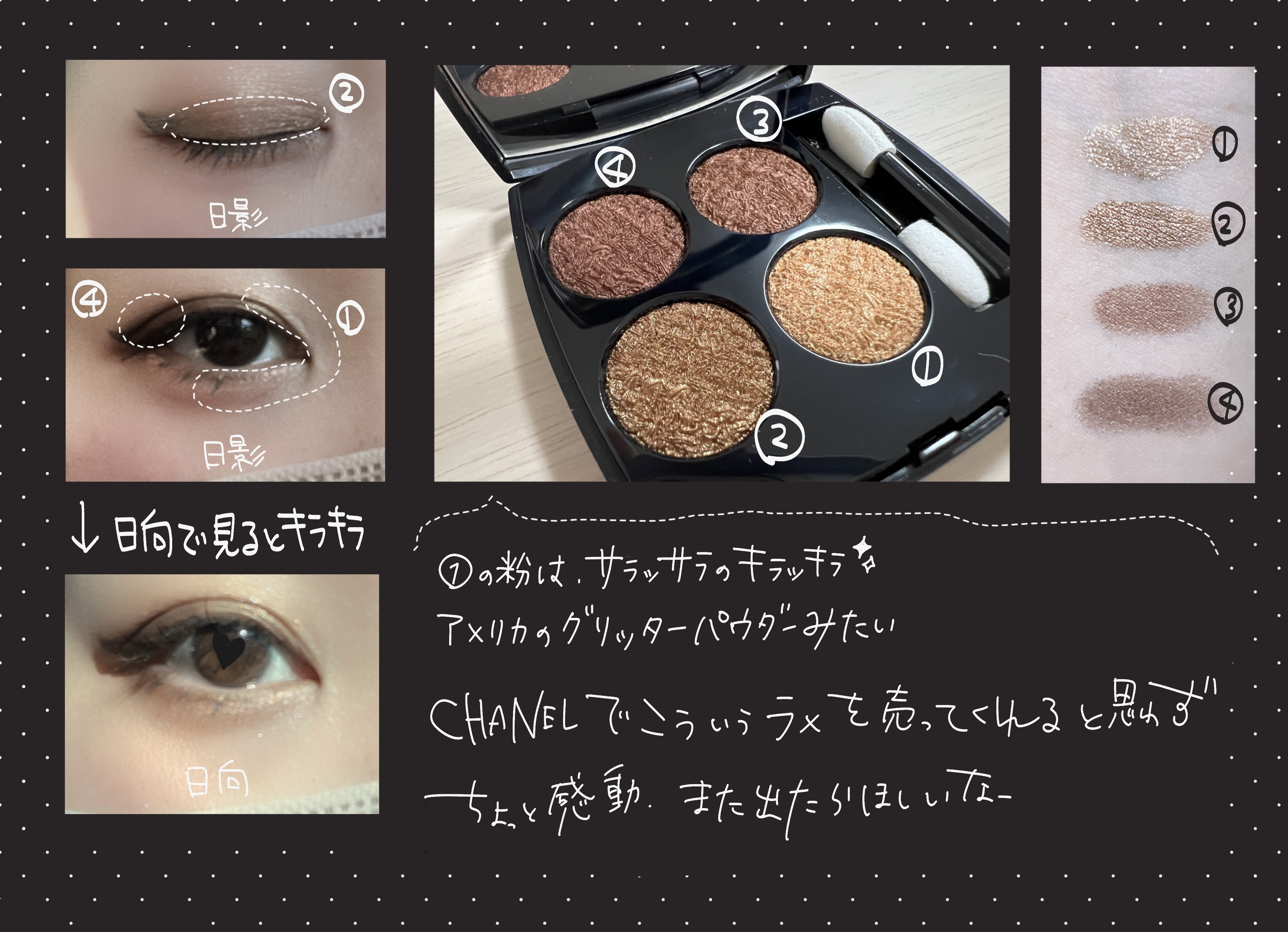 レ キャトル オンブル ツイード/CHANEL/アイシャドウパレットを使ったクチコミ（2枚目）