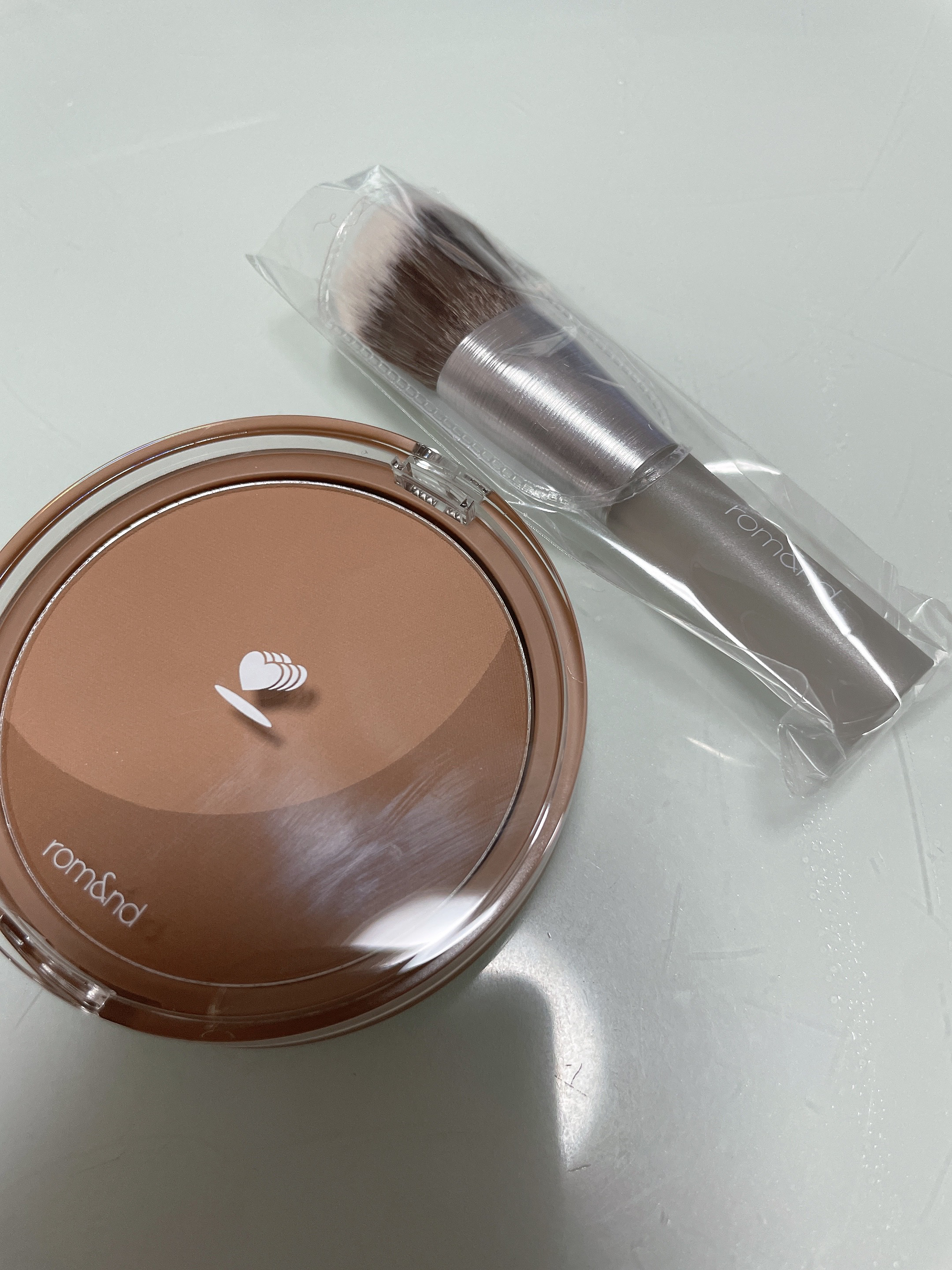 ベターザンシェイプブラシセット 04 カカオグレイン/rom&nd/シェーディングを使ったクチコミ（2枚目）