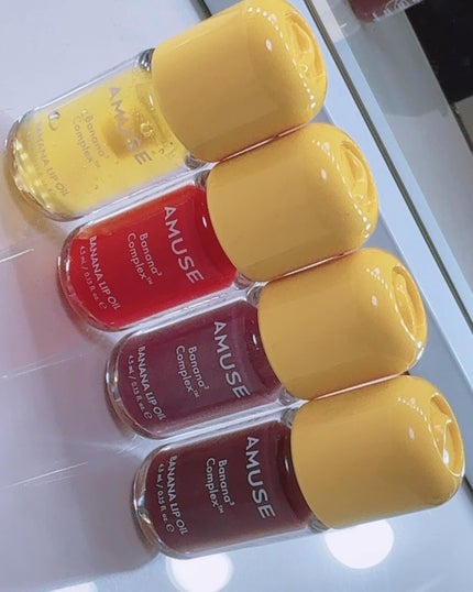 バナナリップオイル/AMUSE/リップオイルを使ったクチコミ(2枚目)