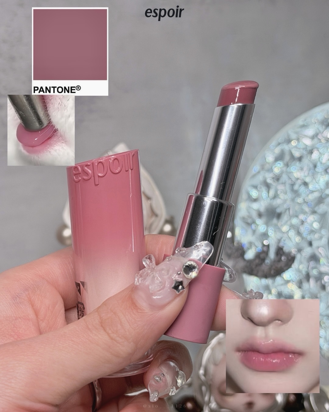 ノーウェアリップスティックバーミンググロー/espoir/口紅を使ったクチコミ（3枚目）