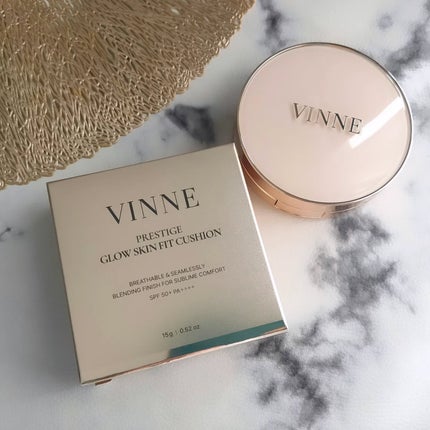 プレステージグロウスキンフィットクッション/VINNE /クッションファンデーションを使ったクチコミ(2枚目)