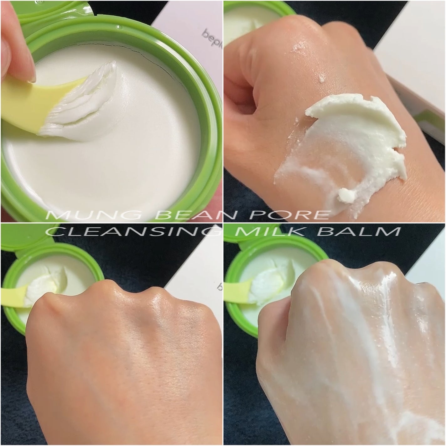 緑豆毛穴クレンジングミルクバーム/beplain/クレンジングバームを使ったクチコミ(5枚目)