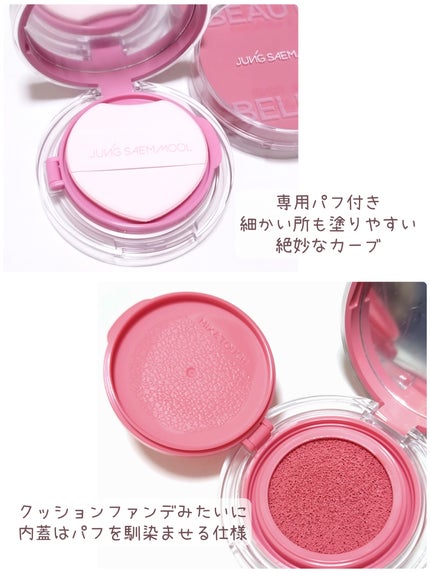 アーティストクッションブラッシュ/JUNG SAEM MOOL/リキッドチークを使ったクチコミ(2枚目)