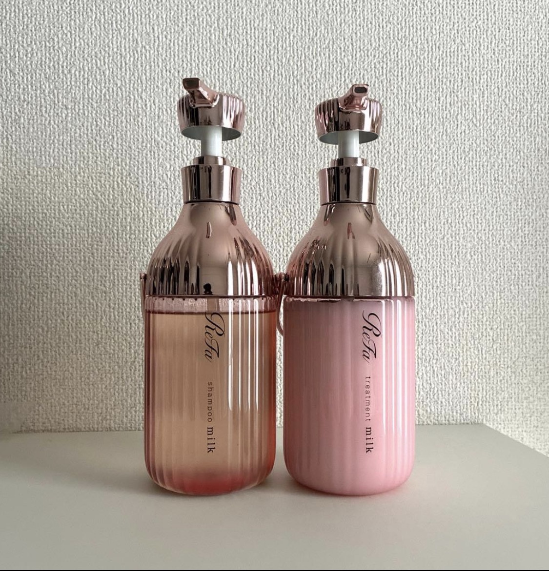 リファミルクプロテインシャンプーピンク/トリートメントピンク/ReFa/市販シャンプーを使ったクチコミ（1枚目）