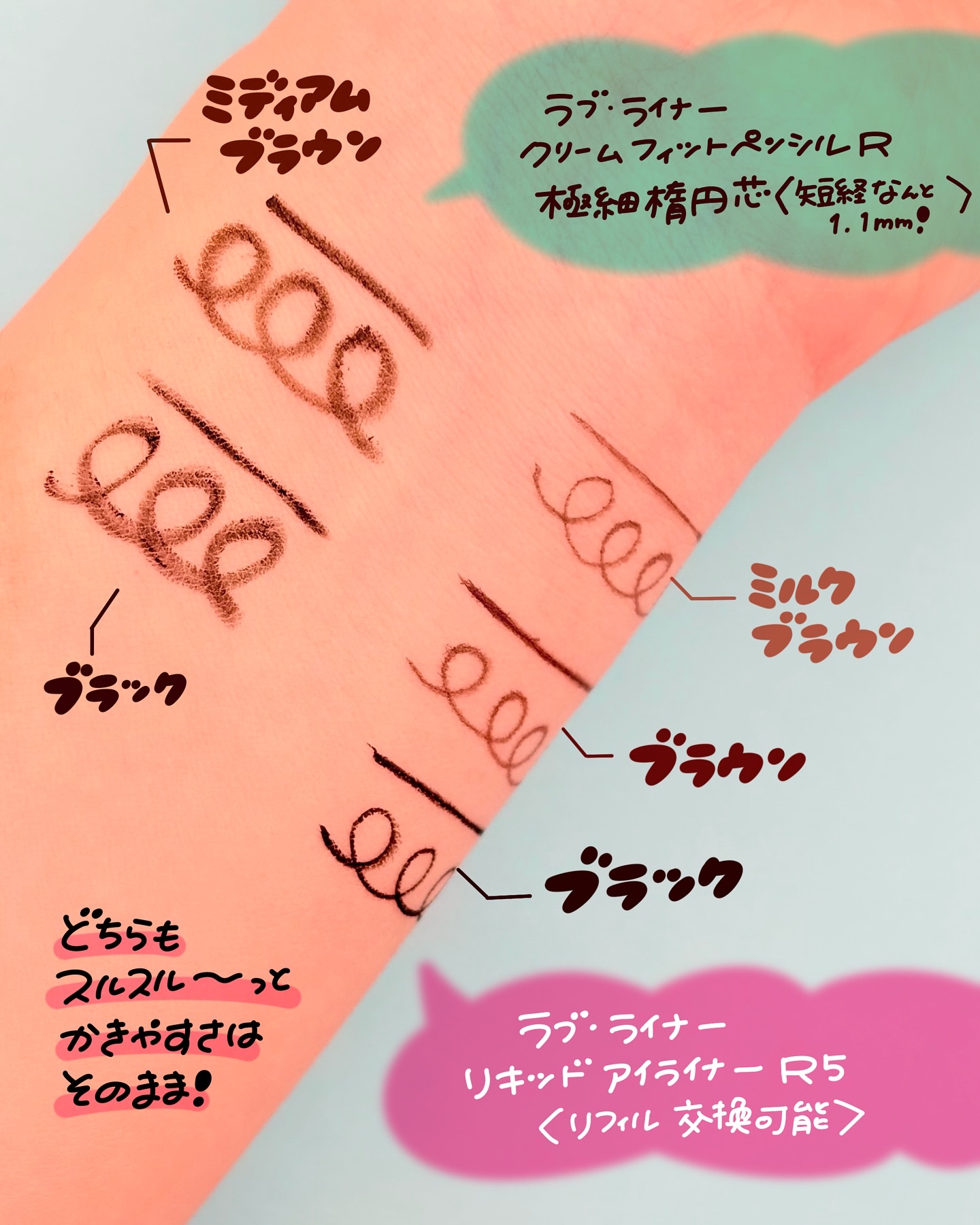 ラブ・ライナー クリームフィットペンシルR　極細楕円芯＜アイライナー＞/ラブ・ライナー/ペンシルアイライナーを使ったクチコミ（3枚目）