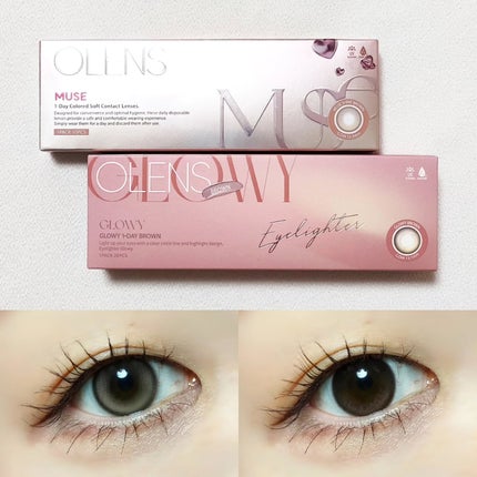 Glowy 1day/OLENS/ワンデー(1DAY)カラコンを使ったクチコミ(1枚目)