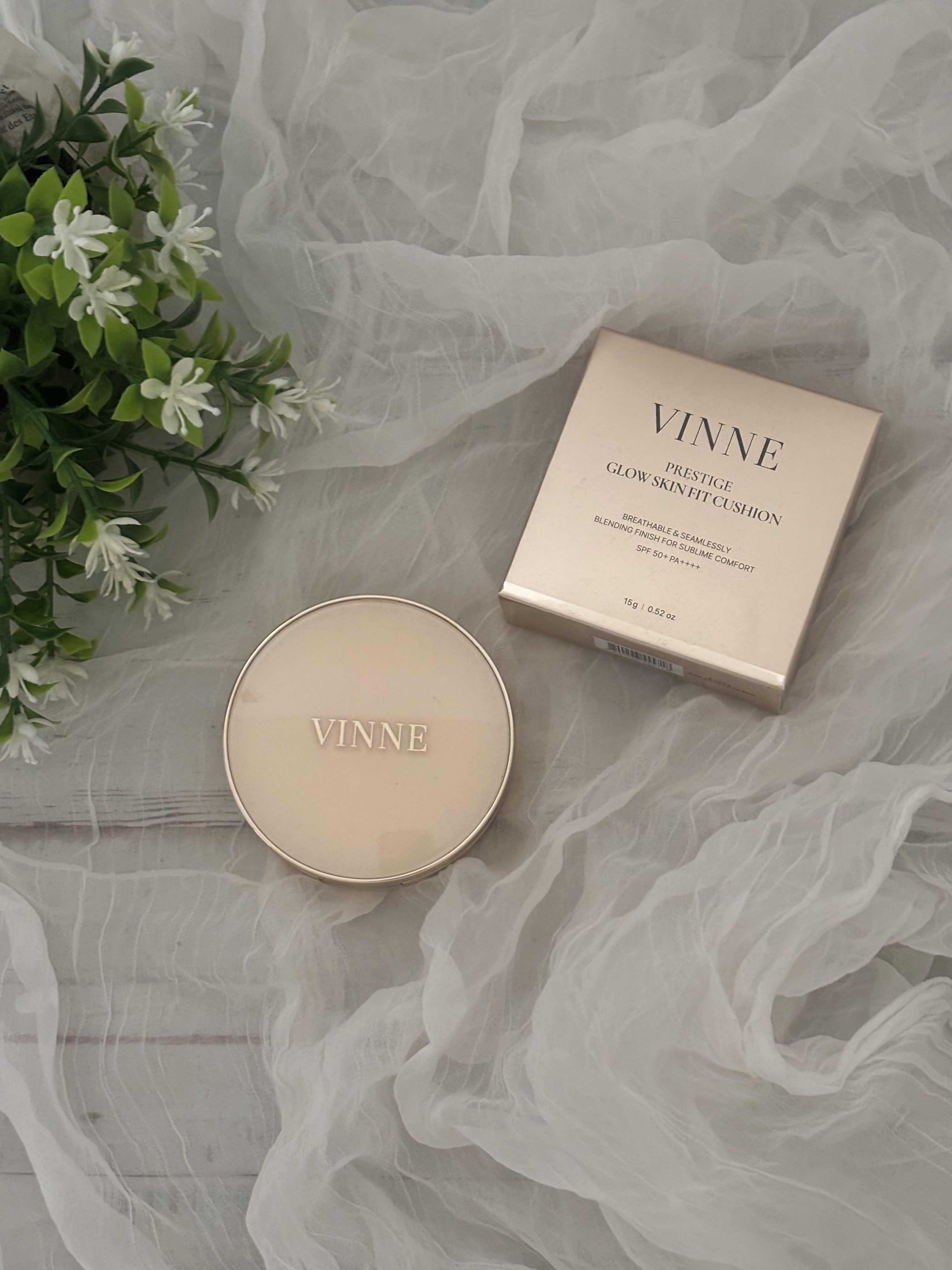 プレステージグロウスキンフィットクッション/VINNE /クッションファンデーションを使ったクチコミ（1枚目）