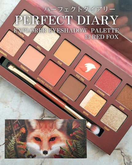 エクスプローラ12色 動物アイシャドウパレット/PERFECT DIARY/アイシャドウパレットを使ったクチコミ(1枚目)