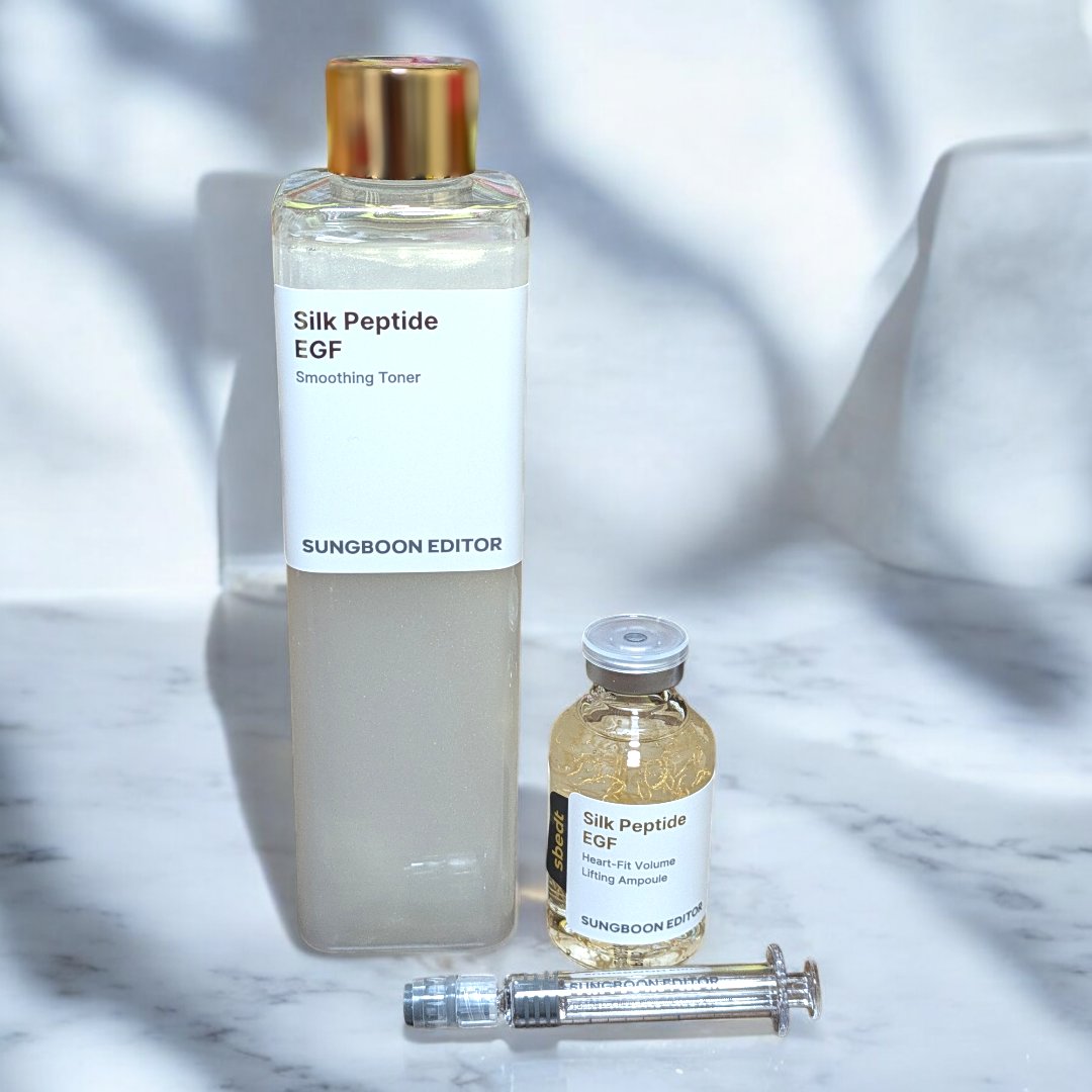 SUNGBOON EDITOR（成分エディター） シルクペプチドインテンシブリフティングアンプルのクチコミ「Sung Boon Editor様の
シルク ペプチド EGF スムージング トナー
シルクペ.....」（2枚目）