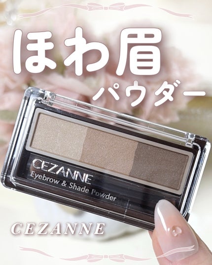 アイブロウ&シェードパウダー/CEZANNE/パウダーアイブロウを使ったクチコミ(1枚目)
