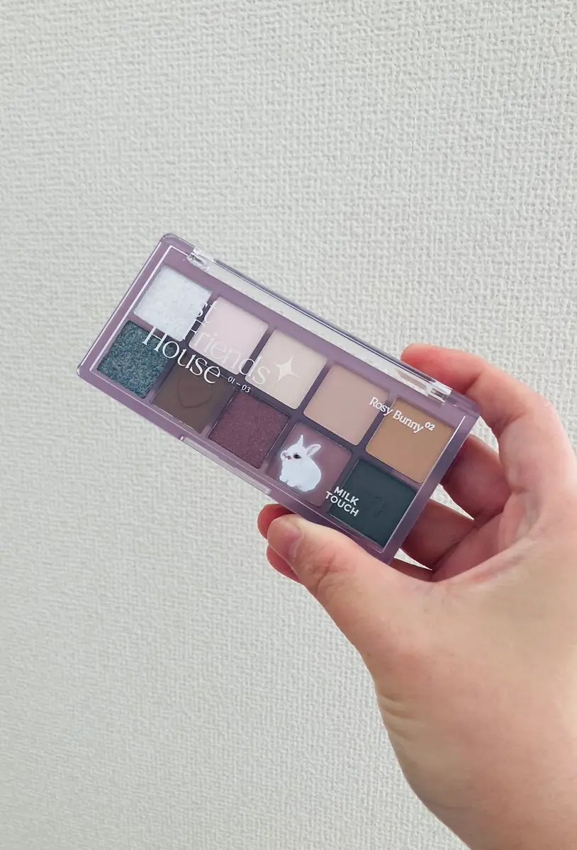 ビーマイベストフレンズハウスパレット 02 Rosy Bunny/Milk Touch/アイシャドウパレットを使ったクチコミ（1枚目）