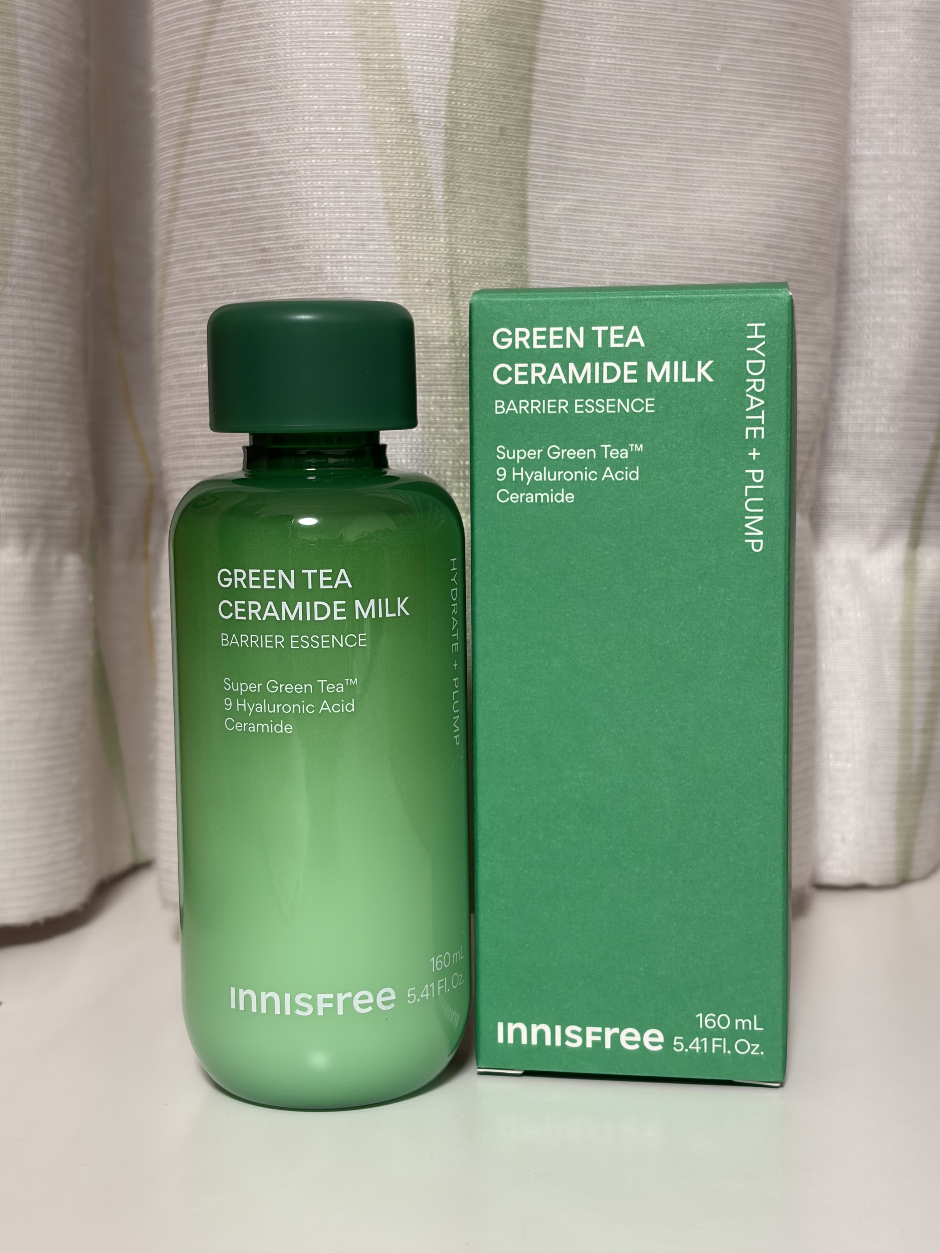グリーンティー セラミド ミルク エッセンストナー/innisfree/化粧水を使ったクチコミ（1枚目）