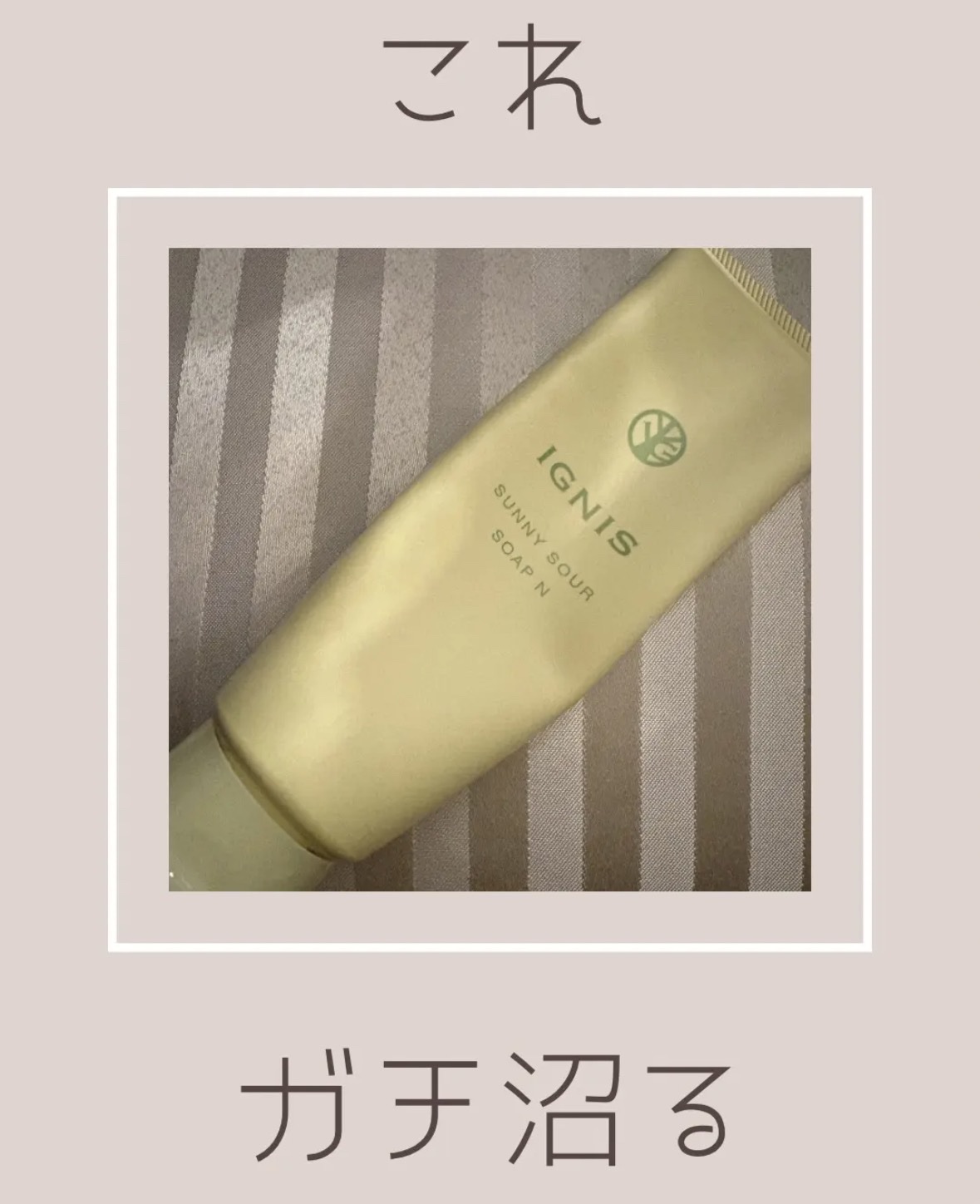 イグニス サニーサワー ソープ N/IGNIS/洗顔フォームを使ったクチコミ（1枚目）