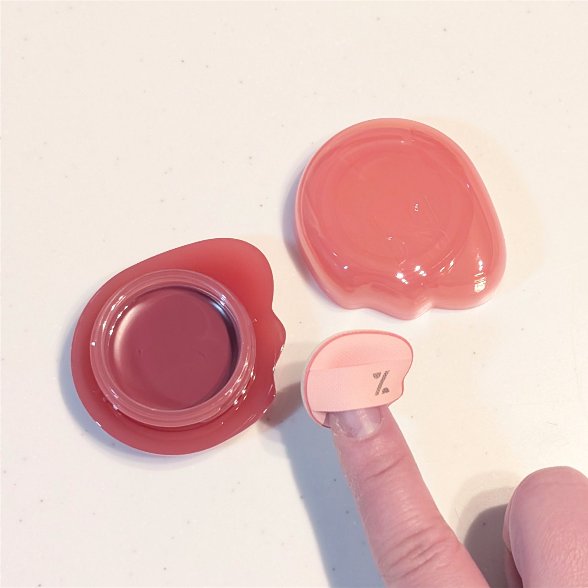 バーミーパフポットリップアンドチーク/%Recipe/ジェル・クリームチークを使ったクチコミ（3枚目）