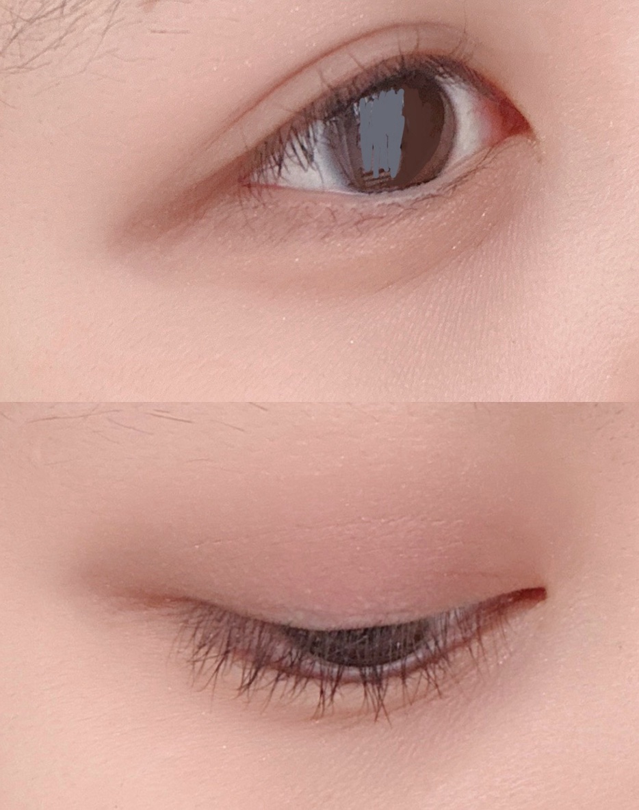 KATE ケイト メロウブラウンアイズのクチコミ「ブルベにおすすめなブラウンアイシャドウです

オフィスメイクにも!
4色で簡単にグラデーション.....」（3枚目）