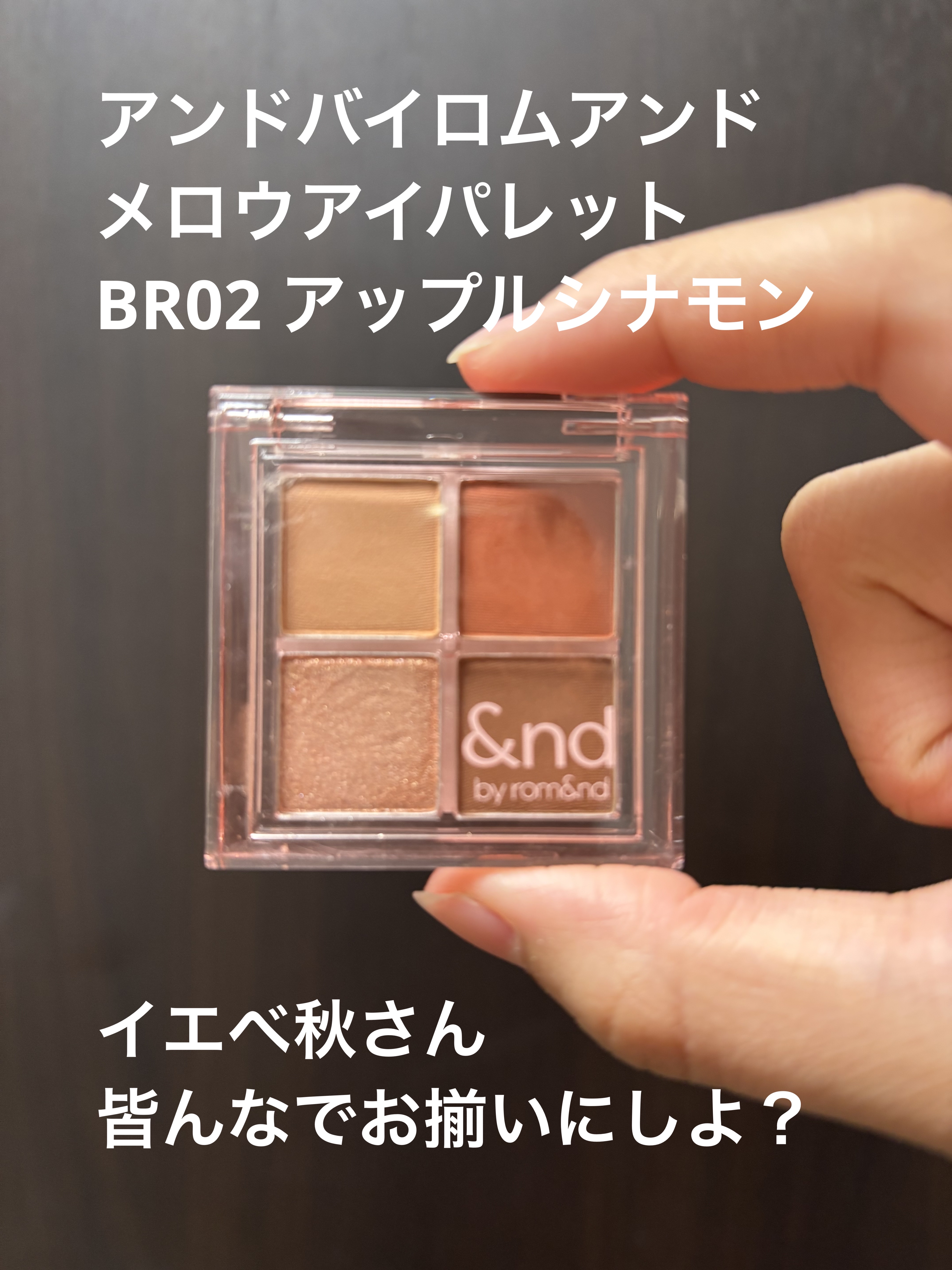 アンドバイロムアンド　メロウアイパレット/&nd by rom&nd/アイシャドウパレットを使ったクチコミ（1枚目）