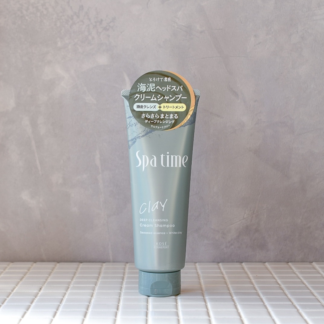 スパタイム クリームシャンプー （ディープクレンジング）/Spa time/市販シャンプーを使ったクチコミ（1枚目）