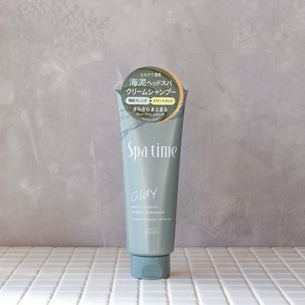 スパタイム クリームシャンプー (ディープクレンジング)/Spa time/市販シャンプーを使ったクチコミ(1枚目)