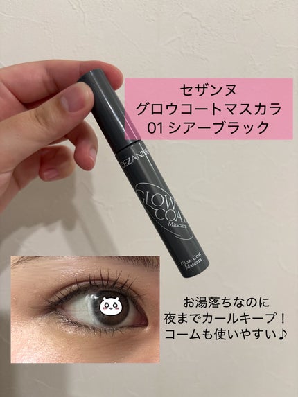 グロウコートマスカラ/CEZANNE/マスカラを使ったクチコミ(1枚目)
