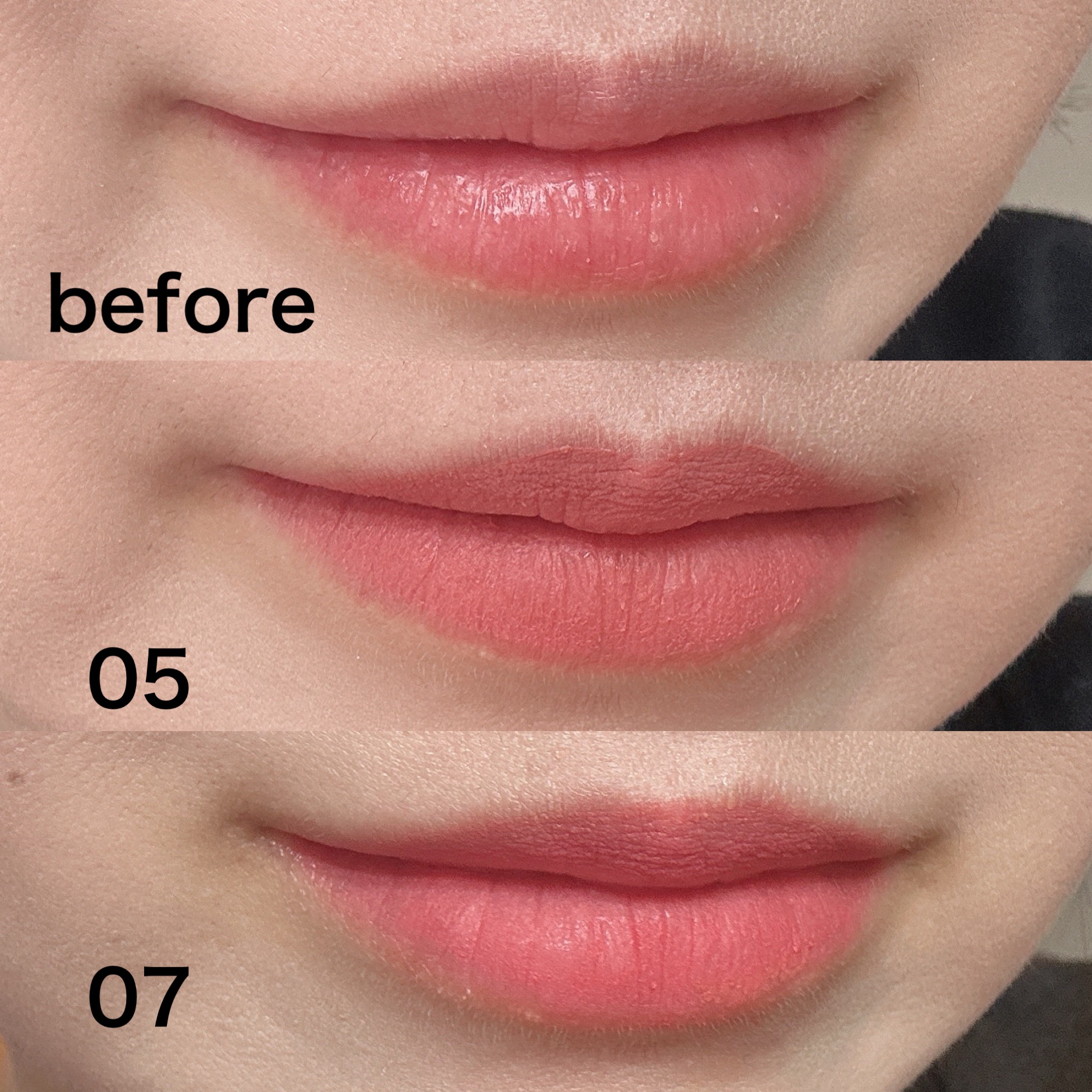 スウェイリップベルベット #07 ミューティッドチェリ/too cool for school/リップティントを使ったクチコミ（3枚目）