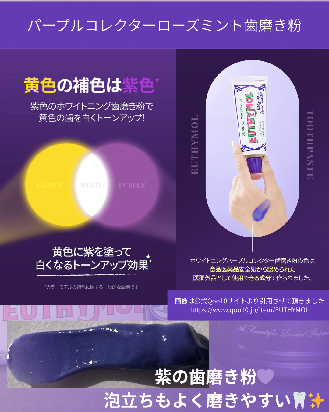 ホワイトニングパープルコレクターマウスウォッシュ/EUTHYMOL/マウスウォッシュ・スプレーを使ったクチコミ（3枚目）