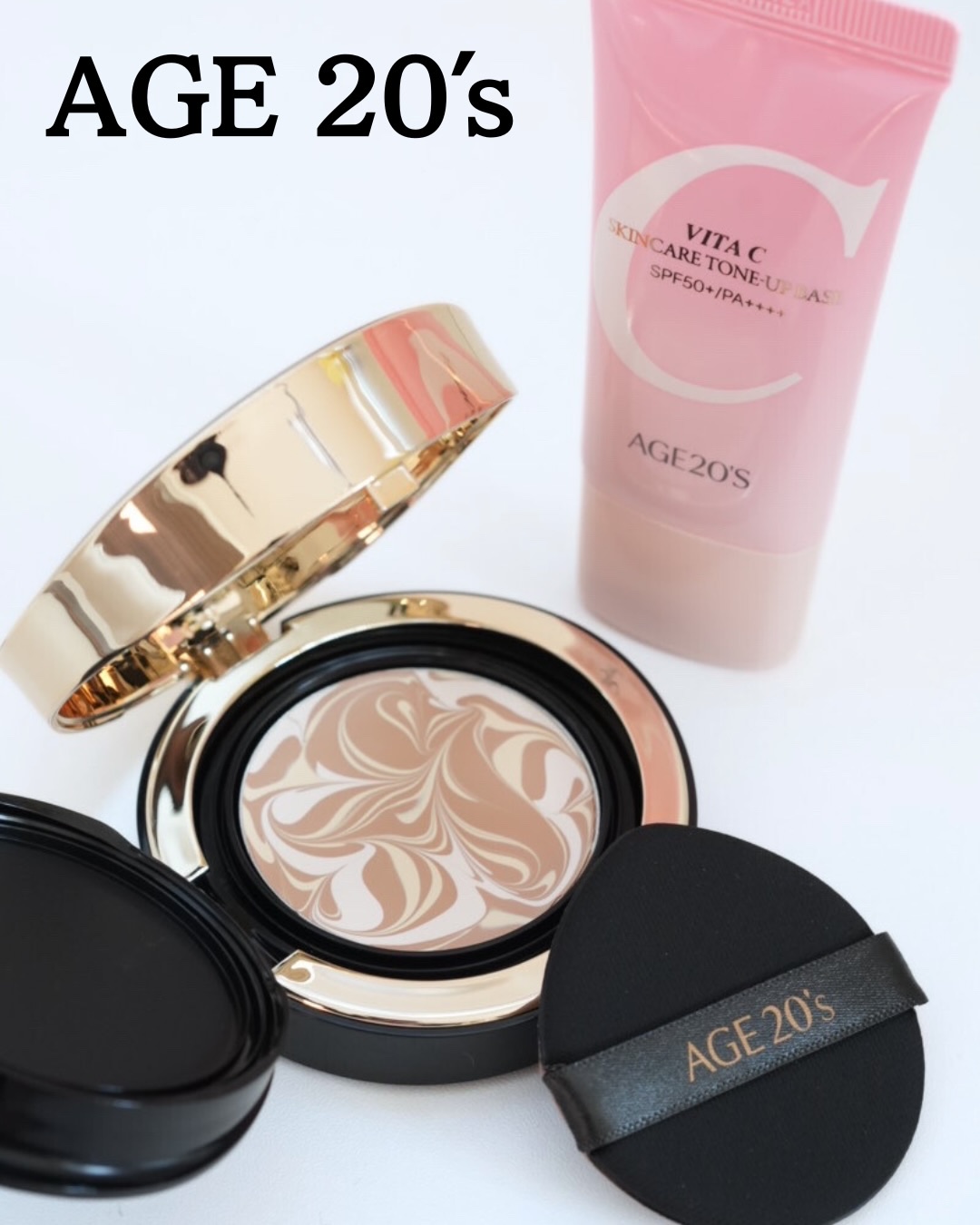 @age20s_jp 
#シグネチャーエッセンスカバーパクト 
#ビタシースキンケアトーンアップ化粧下地 

#PR
イベントに当選してプレゼントしていただきました。

クッションファンデは以前も使わせていただいてレビューしています。
乾燥