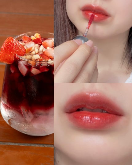 デュー ドロップ ティント/Coralhaze/リップティントを使ったクチコミ(2枚目)