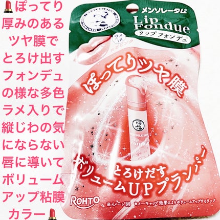 メンソレータム リップフォンデュ/メンソレータム/リッププランパーを使ったクチコミ(1枚目)
