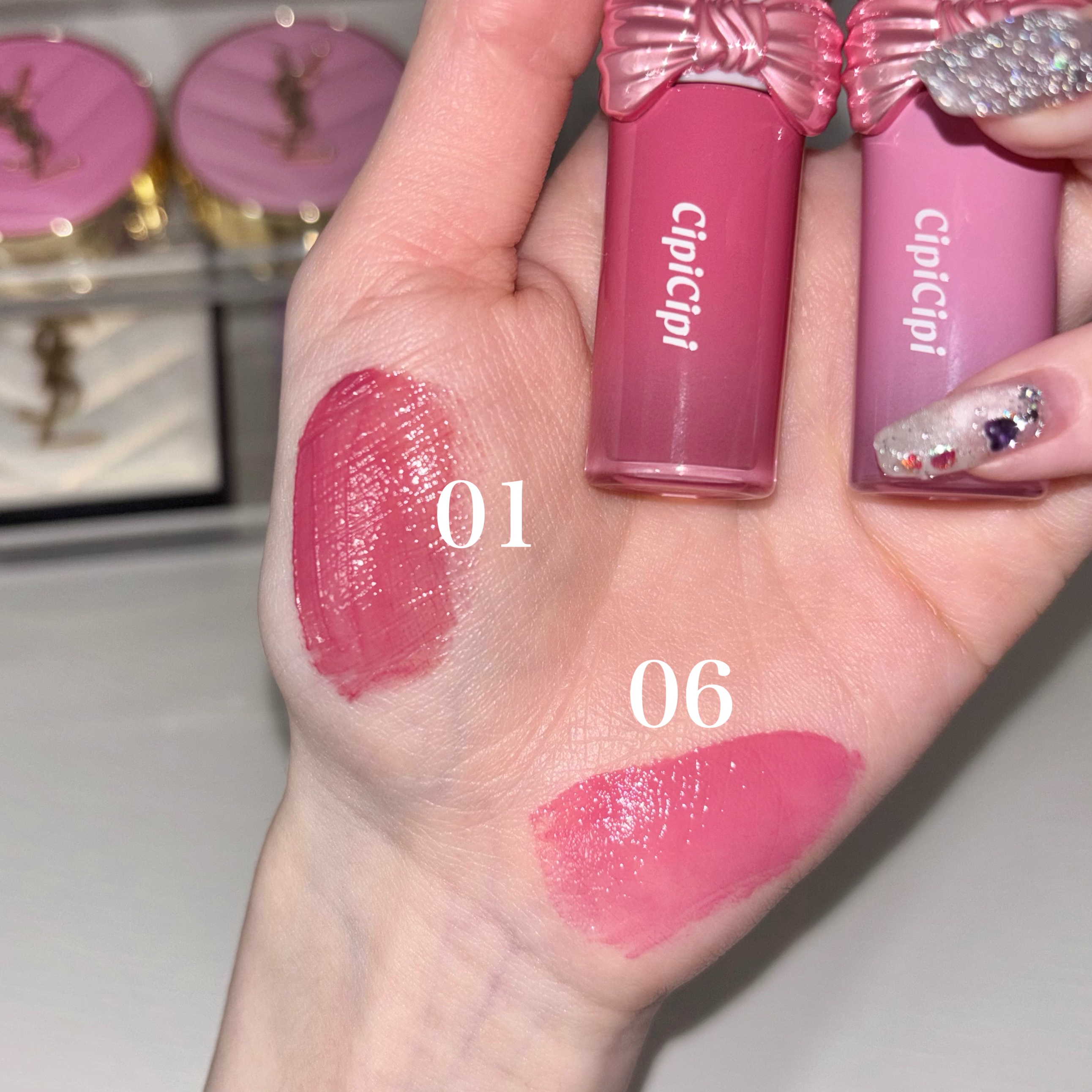 シピシピ　デューイフィルムティント　R/CipiCipi/リップティントを使ったクチコミ（2枚目）