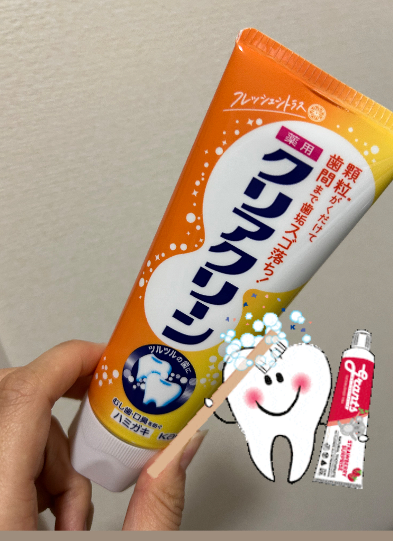 薬用クリアクリーン フレッシュシトラス/クリアクリーン/歯磨き粉を使ったクチコミ（1枚目）