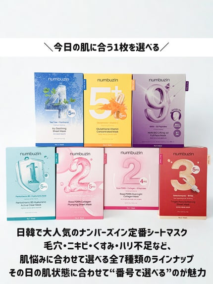 3番 すべすべキメケアシートマスク/numbuzin/シートマスク・パックを使ったクチコミ(2枚目)