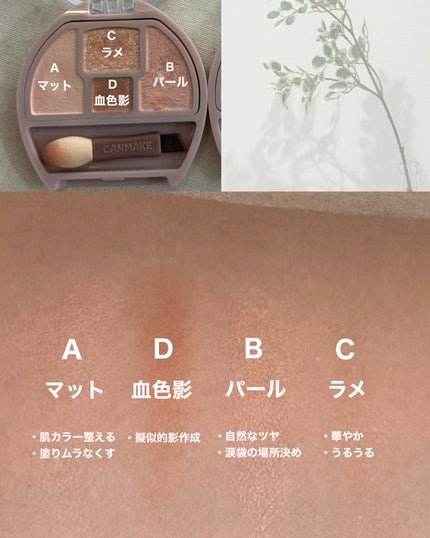 プランぷくコーデアイズ/キャンメイク/パウダーアイシャドウを使ったクチコミ(3枚目)